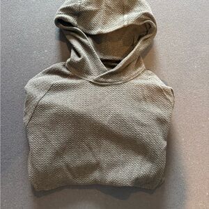 Lulu Textured dark grey Hoodie